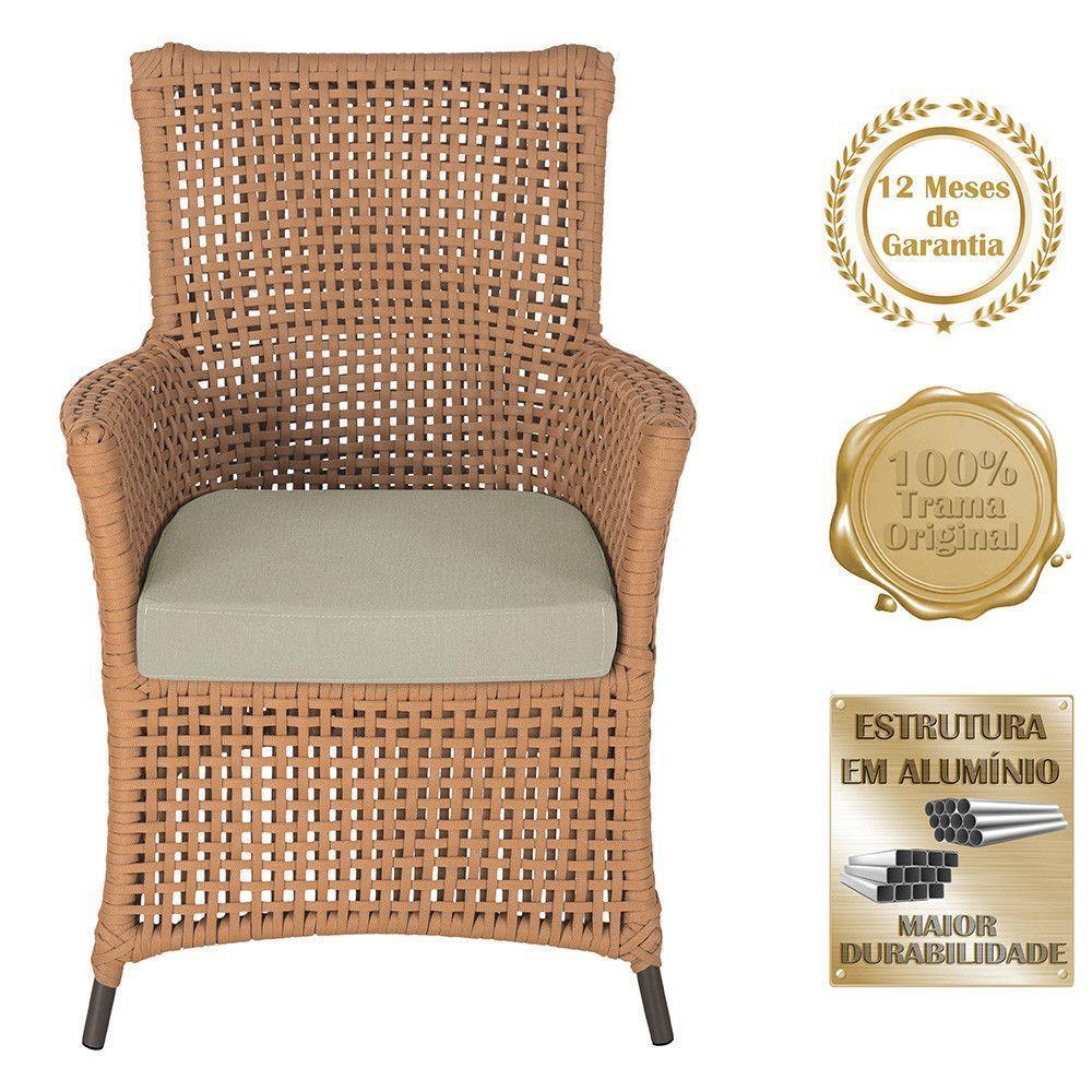 Poltronas Igapó Alumínio Pintura Marrom Corda Náutica E7 Terra Cota - 4