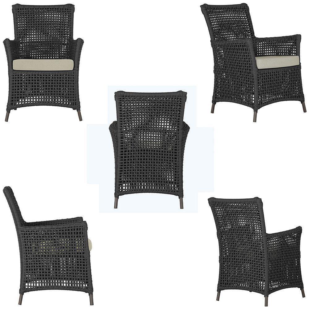 Poltronas Igapó Alumínio Pintura Marrom Corda Náutica E7 Preto - 2