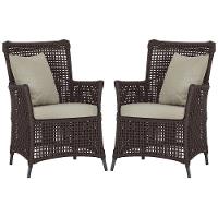 Poltronas Igapó Alumínio Pintura Preta Corda Náutica E7 Marrom - 1