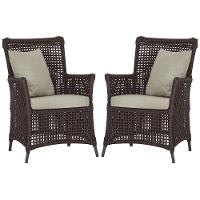 Poltronas Igapó Alumínio Pintura Marrom Corda Náutica E7 Marrom - 1