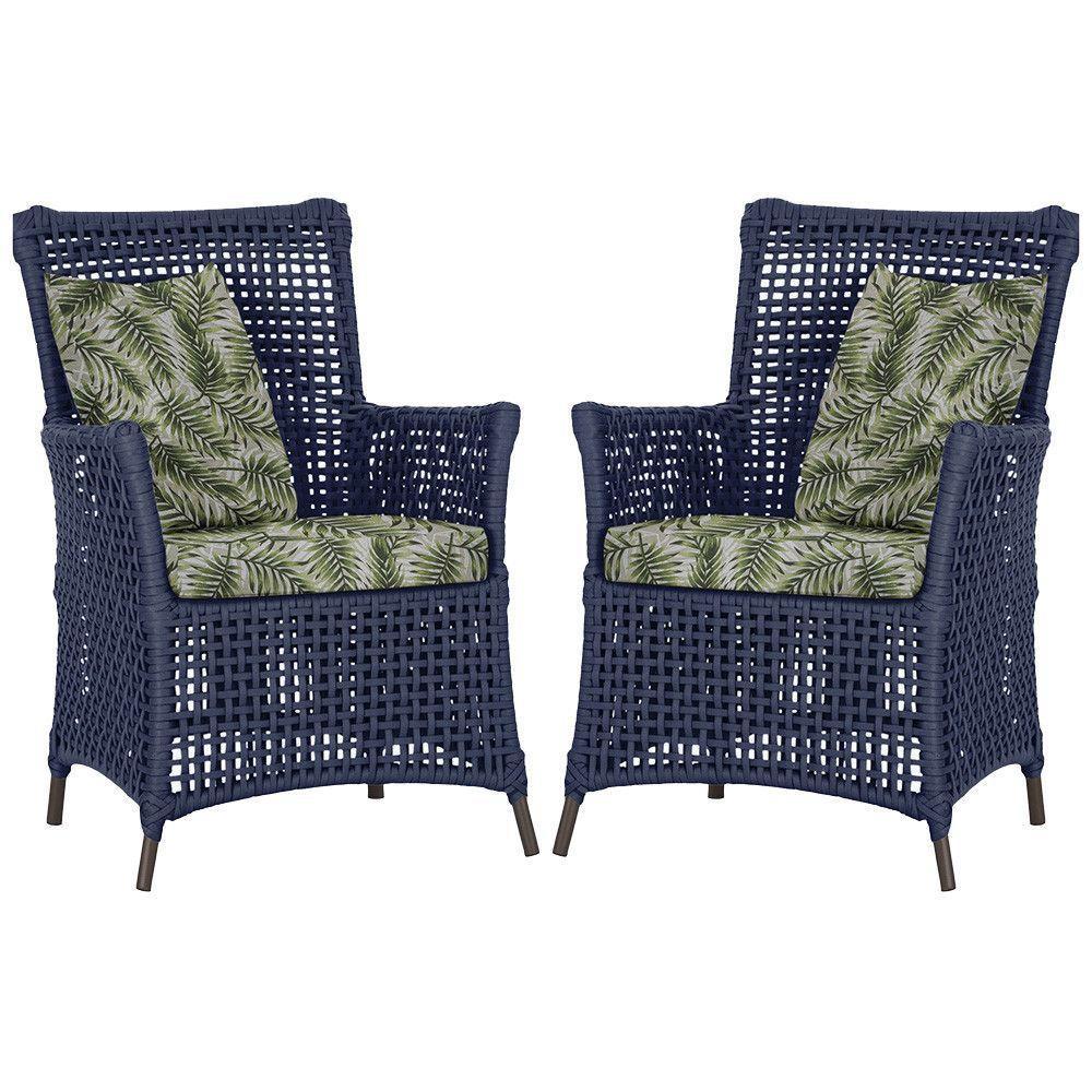 Poltronas Igapó Alumínio Pintura Marrom Corda Náutica E5 Azul - 1