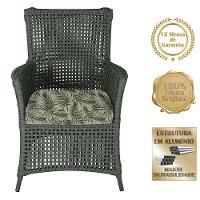 Poltronas Igapó Alumínio Pintura Marrom Corda Náutica E5 Verde