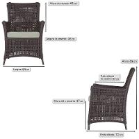 Poltronas Igapó Alumínio Pintura Marrom Corda Náutica E3 Marrom - 6