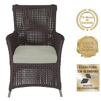 Poltronas Igapó Alumínio Pintura Fendi Corda Náutica E3 Marrom - 5