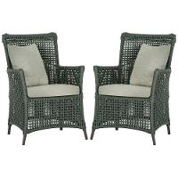 Poltronas Igapó Alumínio Pintura Marrom Corda Náutica E3 Verde - 1