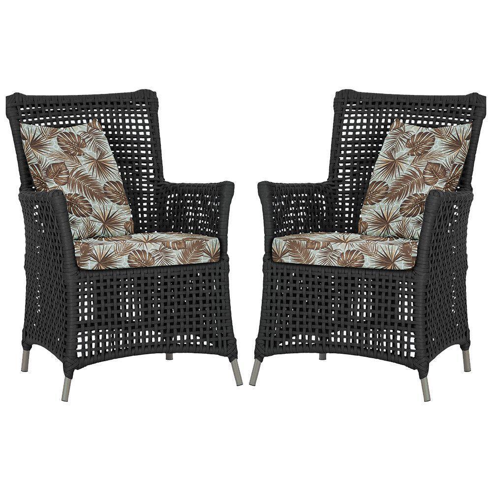 Poltronas Igapó Alumínio Pintura Fendi Corda Náutica E6 Preto - 1