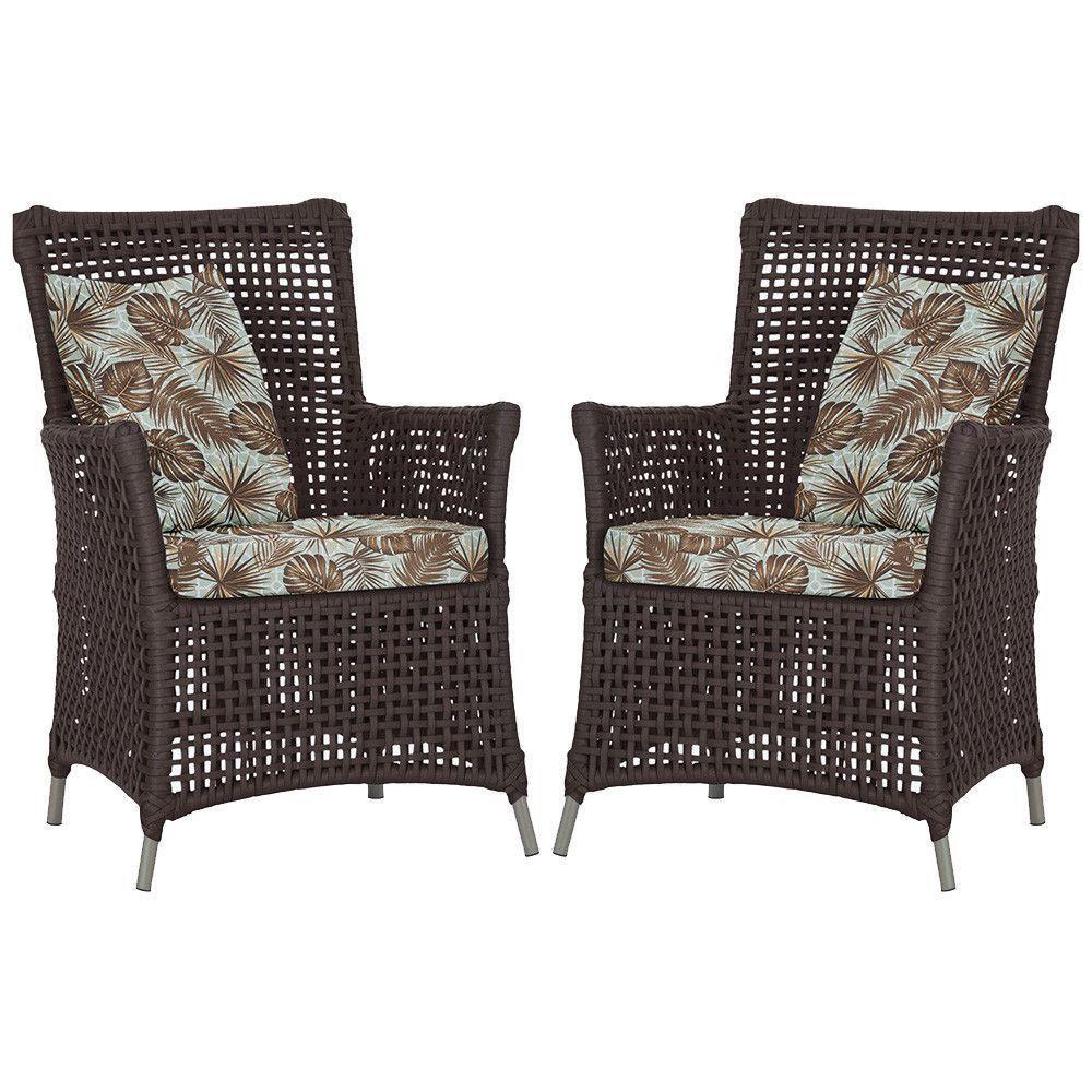 Poltronas Igapó Alumínio Pintura Fendi Corda Náutica E6 Marrom - 1