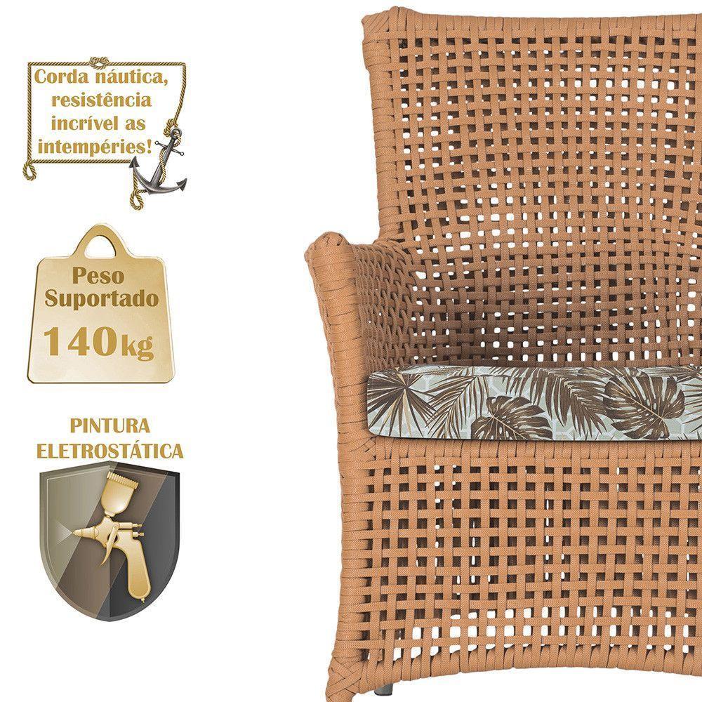 Poltronas Igapó Alumínio Pintura Fendi Corda Náutica E6 Terra Cota - 4