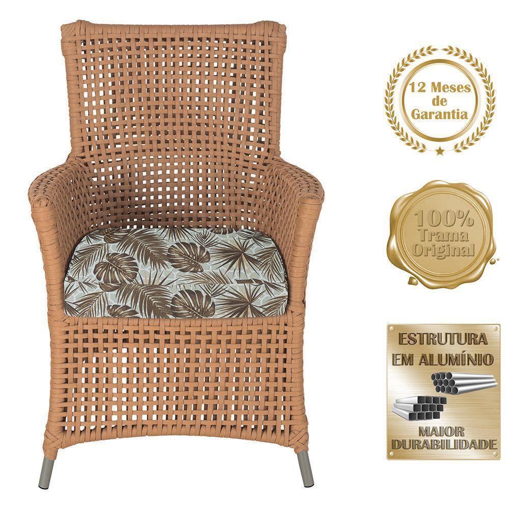 Poltronas Igapó Alumínio Pintura Fendi Corda Náutica E6 Terra Cota - 5