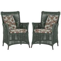 Poltronas Igapó Alumínio Pintura Marrom Corda Náutica E6 Verde - 1