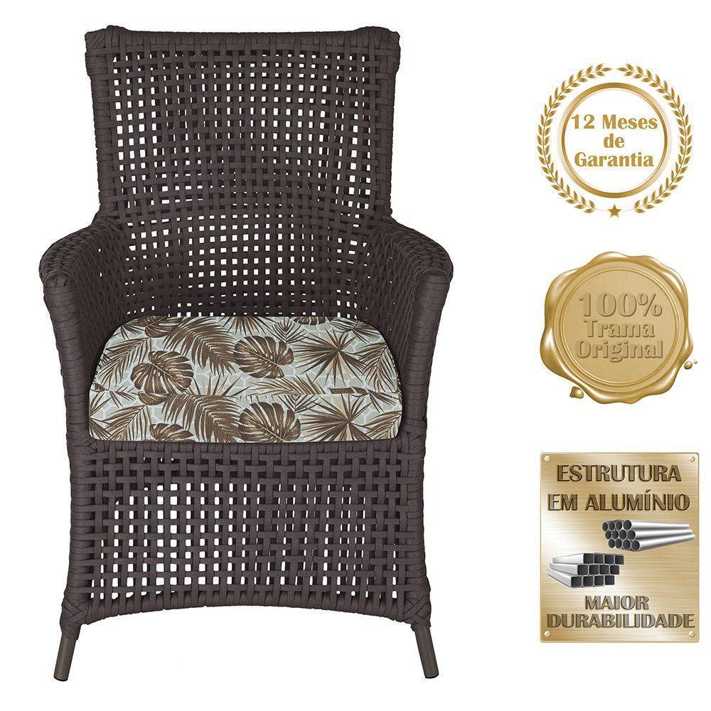 Poltronas Igapó Alumínio Pintura Marrom Corda Náutica E6 Marrom - 5