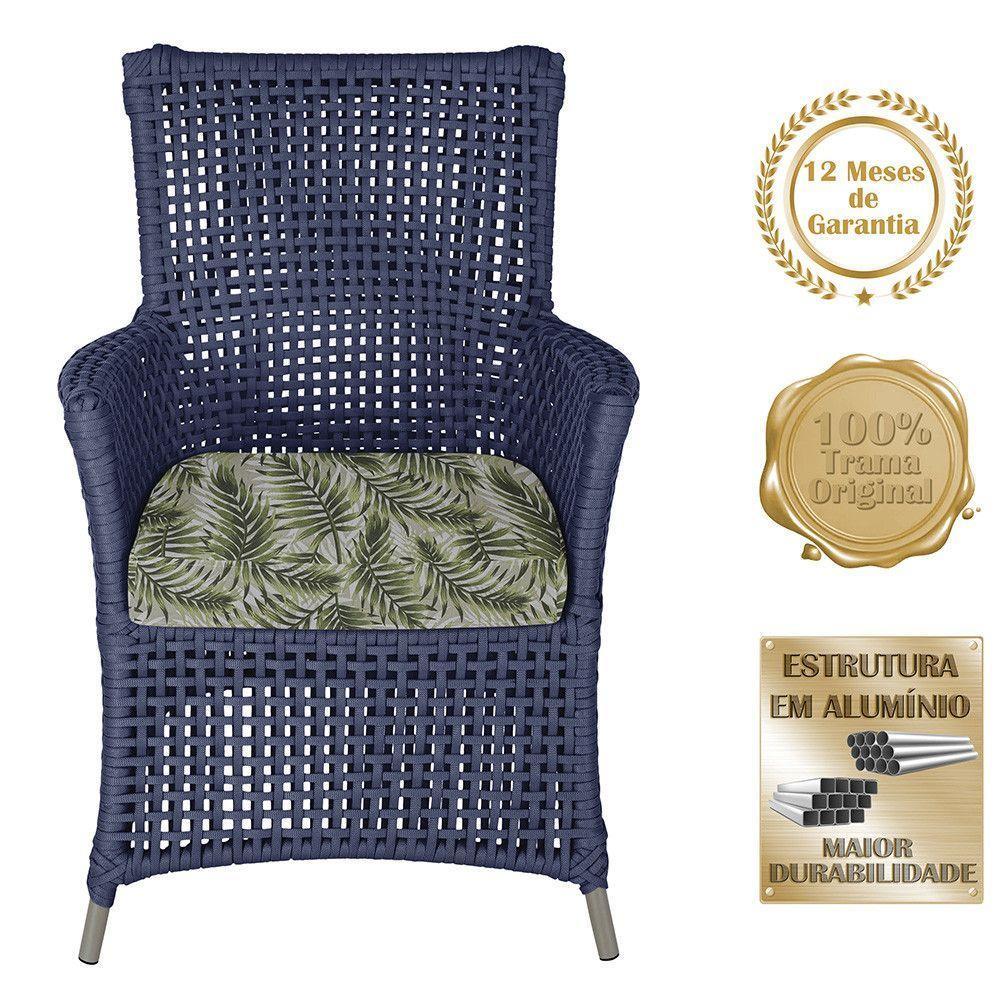 Poltronas Igapó Alumínio Pintura Fendi Corda Náutica E5 Azul - 5