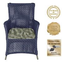 Poltronas Igapó Alumínio Pintura Fendi Corda Náutica E5 Azul - 5