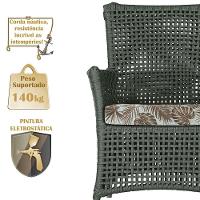 Poltronas Igapó Alumínio Pintura Fendi Corda Náutica E6 Verde - 3