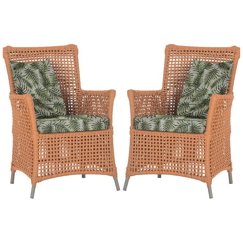 Poltronas Igapó Alumínio Pintura Fendi Corda Náutica E5 Terra Cota - 1