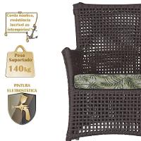 Poltronas Igapó Alumínio Pintura Fendi Corda Náutica E5 Marrom