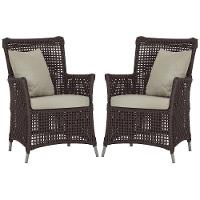 Poltronas Igapó Alumínio Pintura Fendi Corda Náutica E7 Marrom - 1