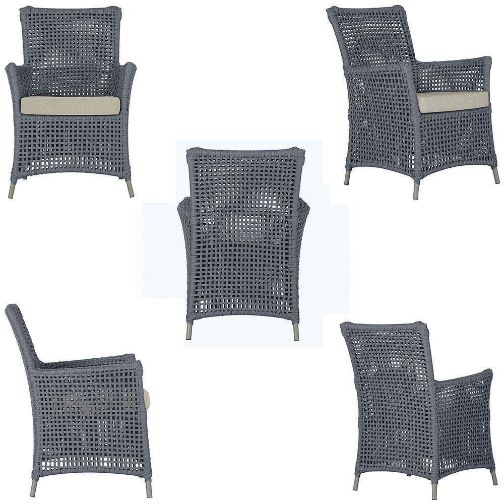 Poltronas Igapó Alumínio Pintura Fendi Corda Náutica E7 Prata - 3