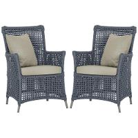 Poltronas Igapó Alumínio Pintura Fendi Corda Náutica E7 Prata - 1