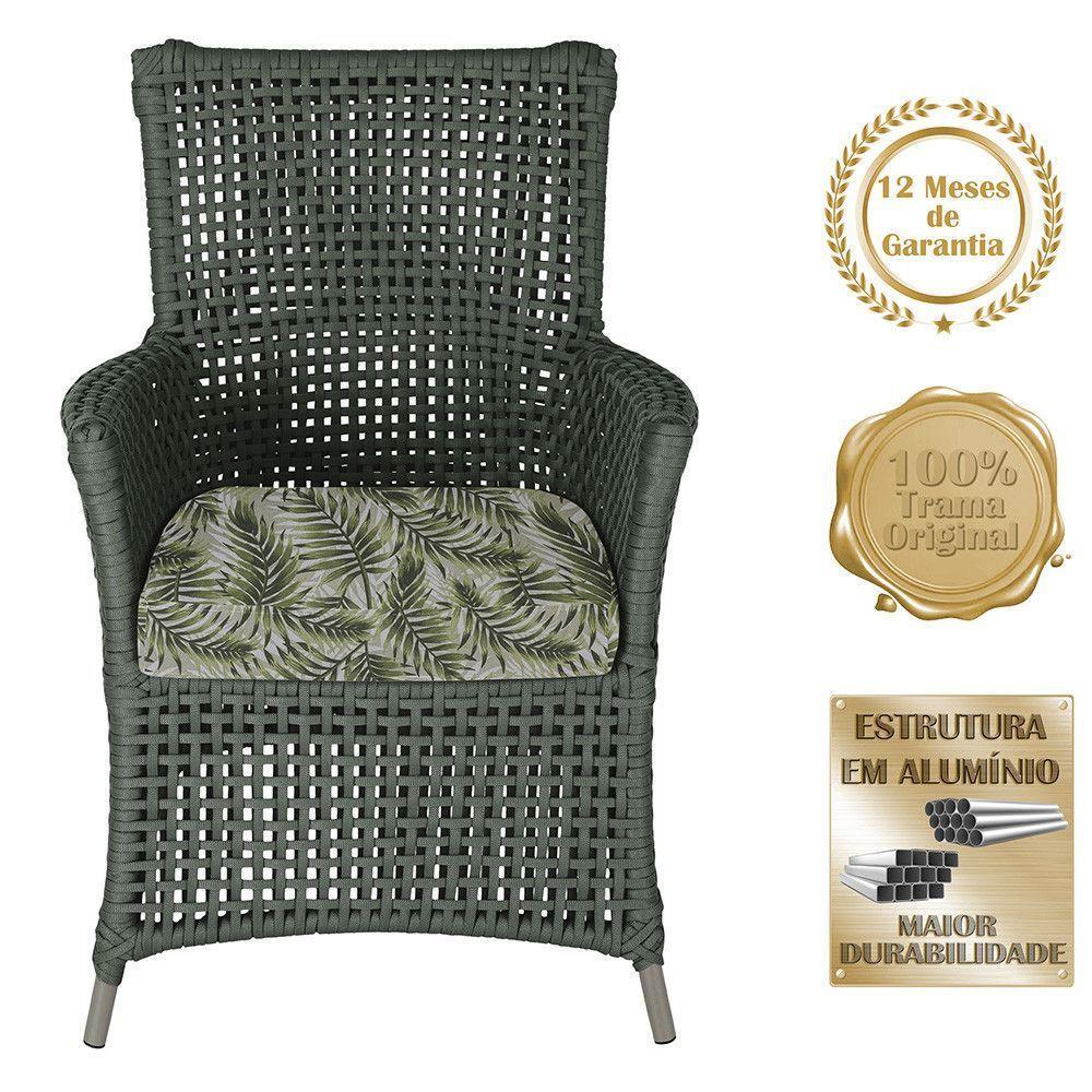 Poltronas Igapó Alumínio Pintura Fendi Corda Náutica E5 Verde - 4