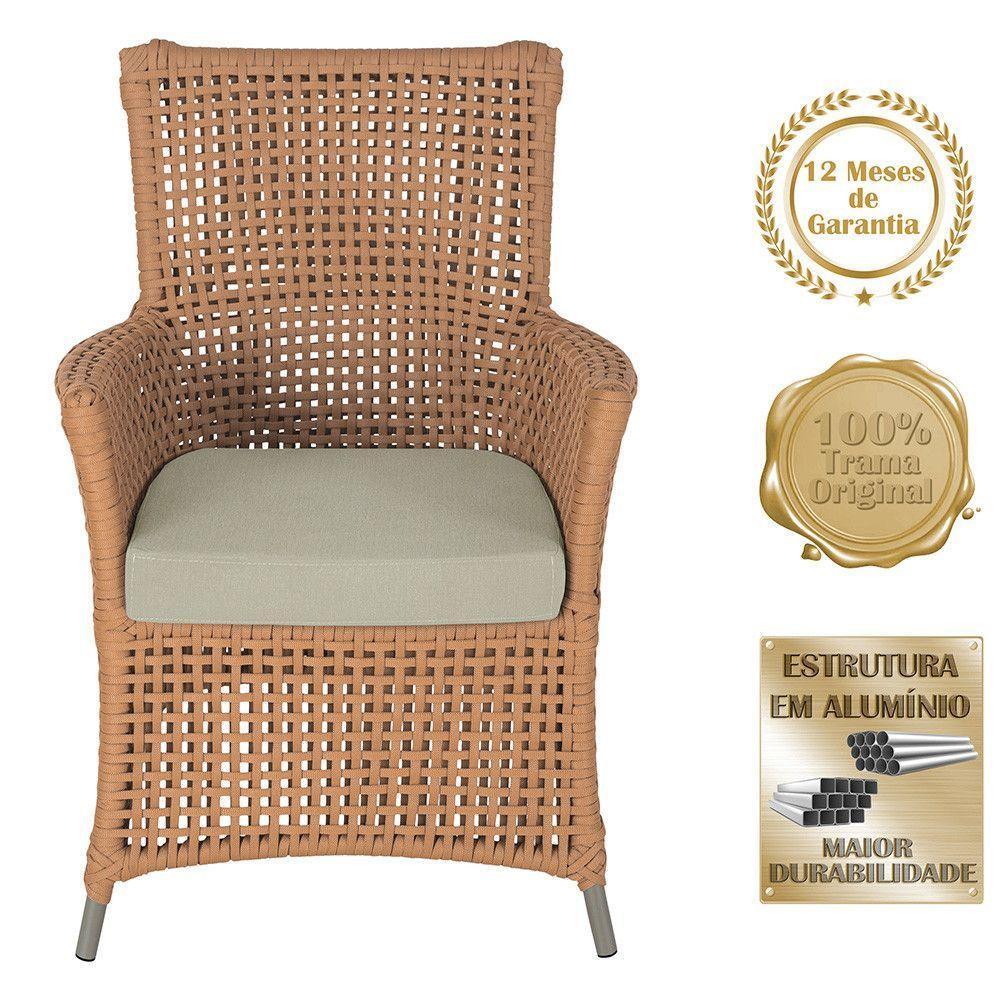 Poltronas Igapó Alumínio Pintura Fendi Corda Náutica E7 Terra Cota - 2