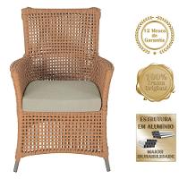 Poltronas Igapó Alumínio Pintura Fendi Corda Náutica E7 Terra Cota - 2