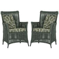 Poltronas Igapó Alumínio Pintura Preta Corda Náutica E5 Verde - 1