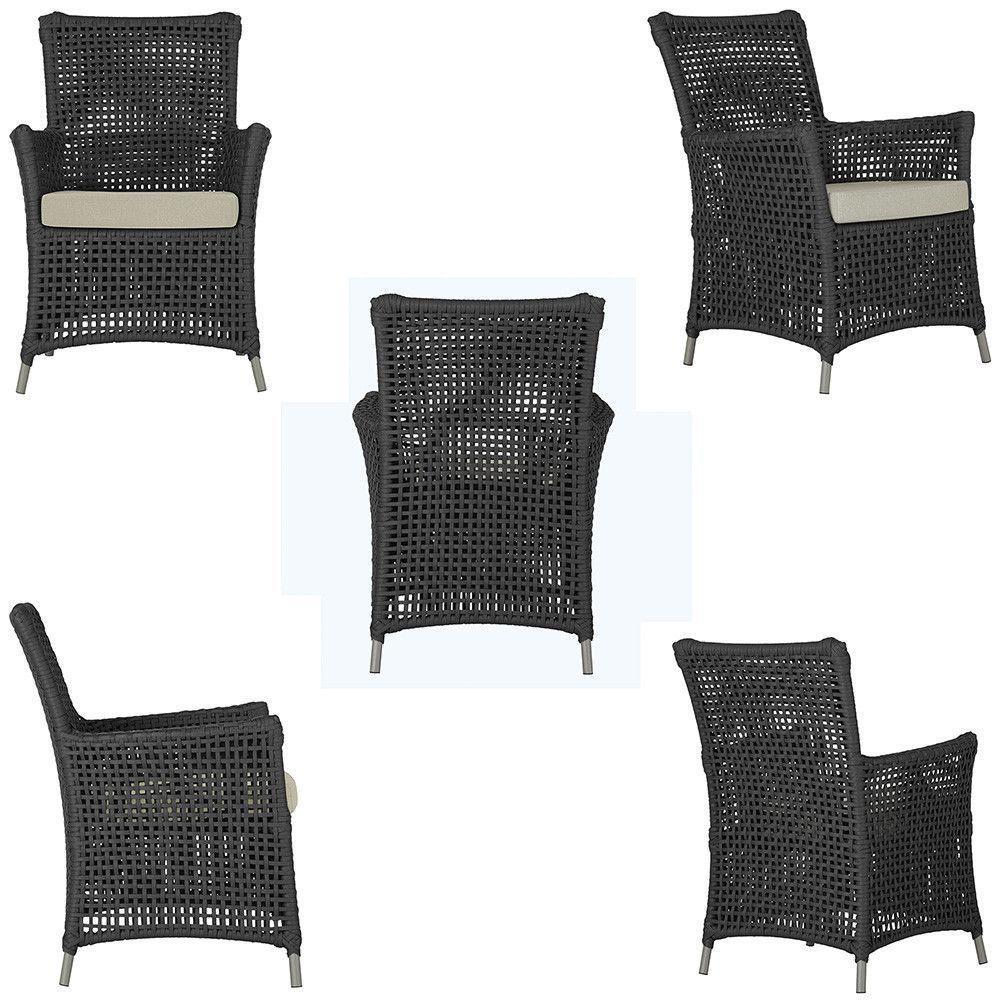 Poltronas Igapó Alumínio Pintura Fendi Corda Náutica E7 Preto - 2