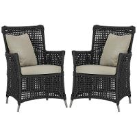 Poltronas Igapó Alumínio Pintura Fendi Corda Náutica E7 Preto - 1