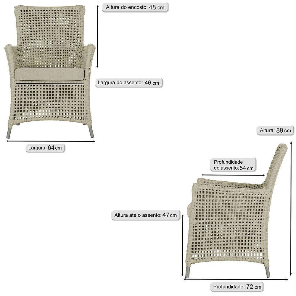 Poltronas Igapó Alumínio Pintura Fendi Corda Náutica E7 Rami - 6