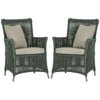 Poltronas Igapó Alumínio Pintura Fendi Corda Náutica E7 Verde - 1