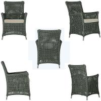 Poltronas Igapó Alumínio Pintura Fendi Corda Náutica E7 Verde - 2