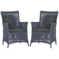 Poltronas Igapó Alumínio Pintura Preta Corda Náutica E11 Prata - 1