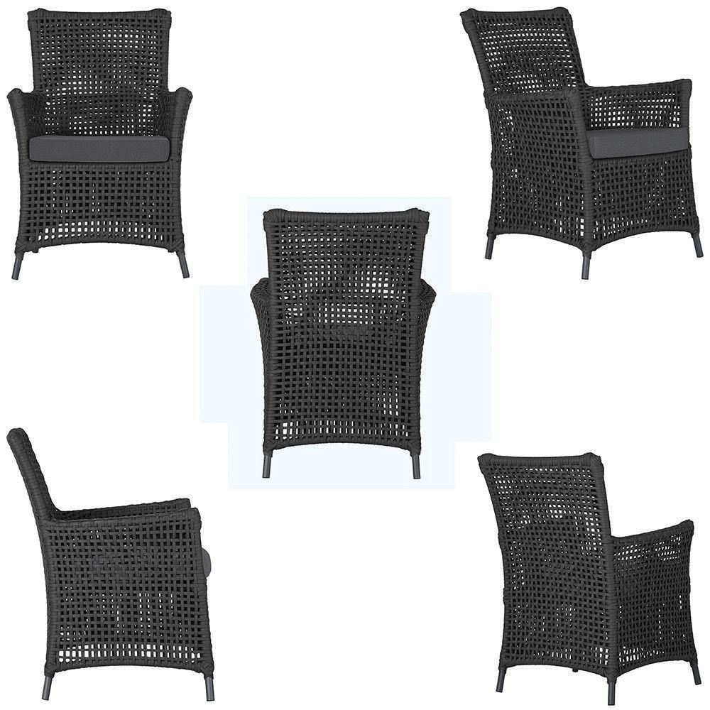 Poltronas Igapó Alumínio Pintura Preta Corda Náutica E11 Preto - 2