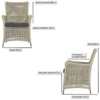 Poltronas Igapó Alumínio Micro Pintura Fendi Corda Náutica E Rami - 5