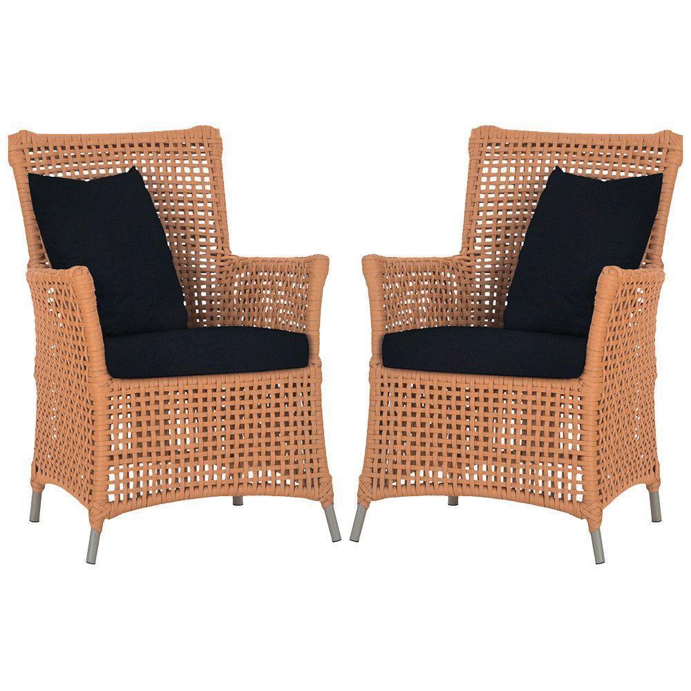 Poltronas Igapó Alumínio Pintura Fendi Corda Náutica E12 Terra Cota - 1