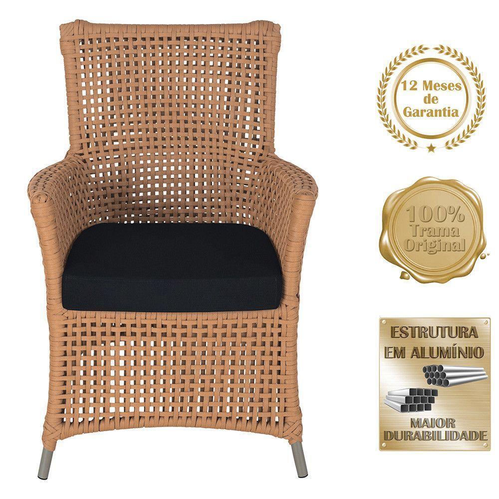 Poltronas Igapó Alumínio Pintura Fendi Corda Náutica E12 Terra Cota - 5