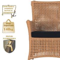 Poltronas Igapó Alumínio Pintura Fendi Corda Náutica E12 Terra Cota