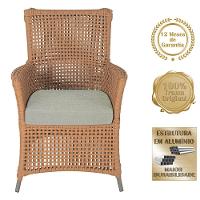 Poltronas Igapó Alumínio Pintura Fendi Corda Náutica E3 Terra Cota - 5