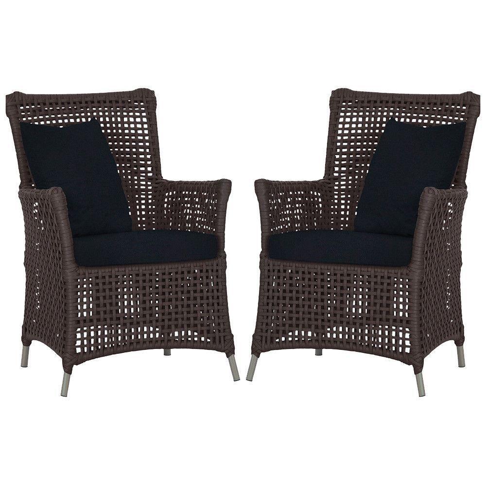 Poltronas Igapó Alumínio Pintura Fendi Corda Náutica E12 Marrom - 1