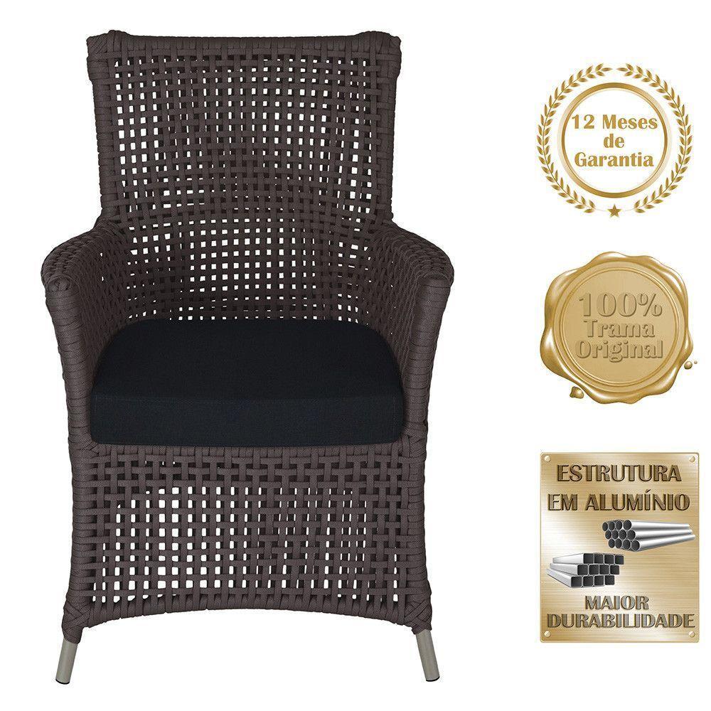 Poltronas Igapó Alumínio Pintura Fendi Corda Náutica E12 Marrom - 5