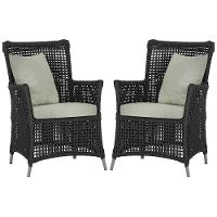 Poltronas Igapó Alumínio Pintura Fendi Corda Náutica E3 Preto - 1