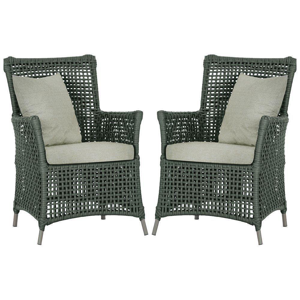 Poltronas Igapó Alumínio Pintura Fendi Corda Náutica E3 Verde - 1