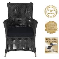 Poltronas Igapó Alumínio Pintura Fendi Corda Náutica E12 Preto - 5