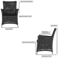 Poltronas Igapó Alumínio Pintura Fendi Corda Náutica E12 Preto - 6