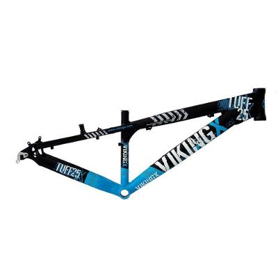 Quadro Alumínio Dirt Jump Aro 26 Preto E Azul Vikingx Tuff25