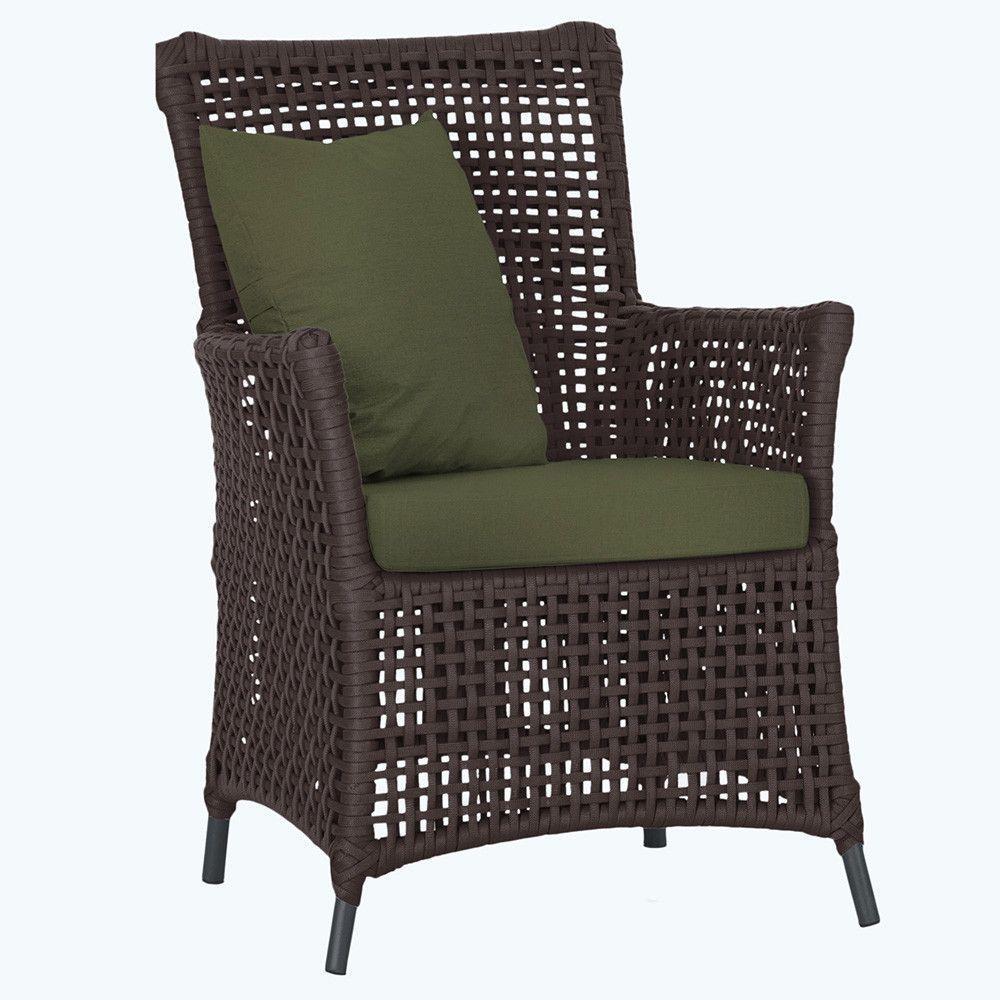 Poltrona Igapó Alumínio Pintura Preta Corda Náutica E13 Marrom - 1