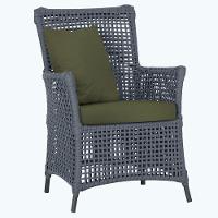 Poltrona Igapó Alumínio Pintura Preta Corda Náutica E13 Prata - 1