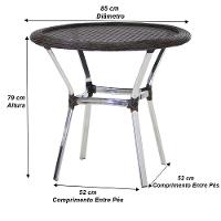 4 Cadeiras E Mesa Com Tampo Varanda Piscina Jardim Pedra Ferro - 3