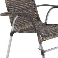 Jogo 4 Cadeiras E Mesa Vênus Area Externa - Trama Cappuccino - 3